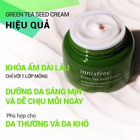 Kem dưỡng ẩm trà xanh innisfree Green Tea Seed Cream 